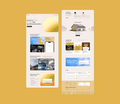 Redesign a website for solar business graphic design landing solar ui uiux website websitedesign