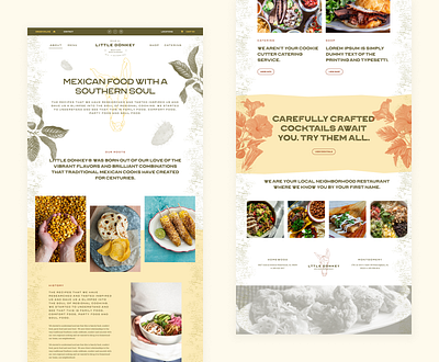 Little Donkey - Responsive Design design responsive restaurant ui