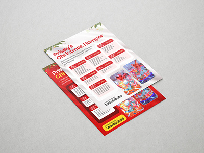 Christmas Hamper Flyer branding brochure christmas design flyer flyer design graphic design hamper