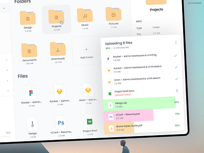 Uploading File file file upload folder uploading landing page mockup project uploading