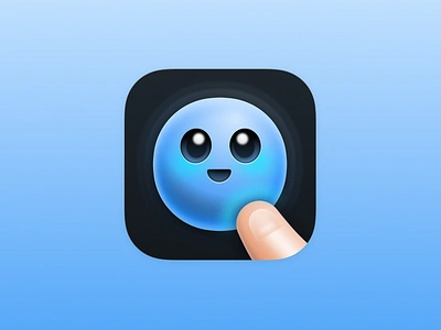 Emoji Game App Icon app app icon app store character design emoji finger game icons ios simple ui ux