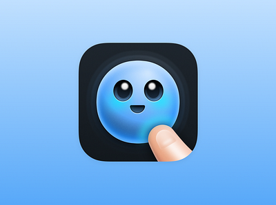 Emoji Game App Icon app app icon app store character design emoji finger game icons ios simple ui ux