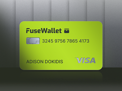 FuseWaller - Daily UI branding credit card debit card design fintech logo ui ui design