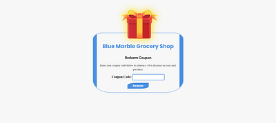 Daily UI Challenge #061 challenge coupon css dailyui day61 e commerce grocery html redeem redeem coupon shop website