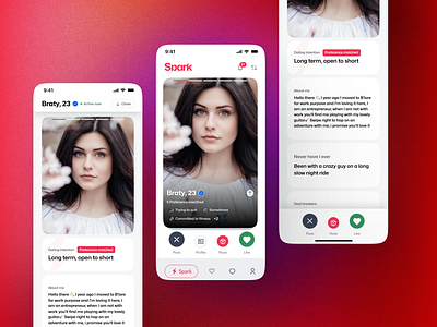 Dating App Design Minimal figma light theme minimal design mobile app ui