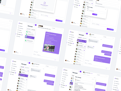 UI/UX design of messaging feature design ui ux uxui uxuidesign webapp webappdesign webdesign