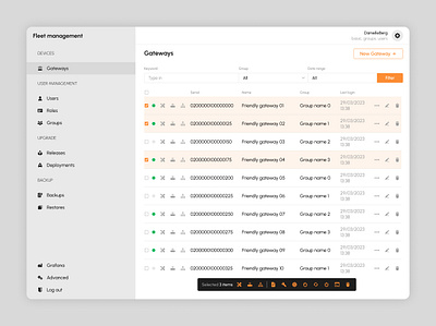 Fleet Management admin app application control design firmware gateway graphic design house page remote smart ui ux web