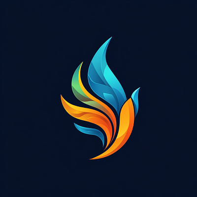 Simple Flame Logo art design graphic design illustration logo