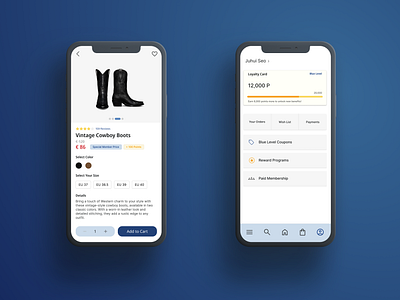 Online Shopping App app design ui ux