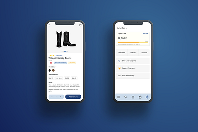 Online Shopping App app design ui ux