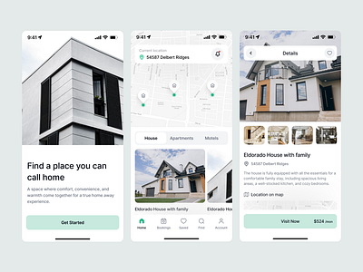 Real Estate Mobile App app mobile real estate ui uidesign