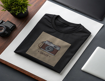 Photographer Vintage T-Shirt Design custom t shirt design graphic tee design photographer t shirt t shirt illustration vintage t shirt design