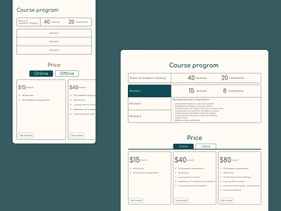 Landing Page: Online course Course program