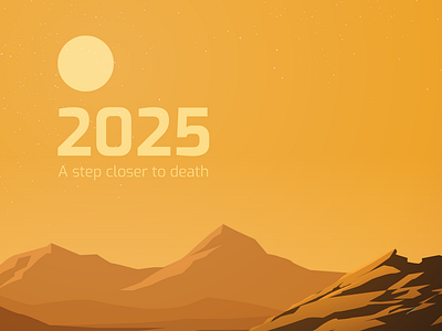 2025 A step closer to death book design digital art flat illustration illustration landing page landscape nature poster scifi art story