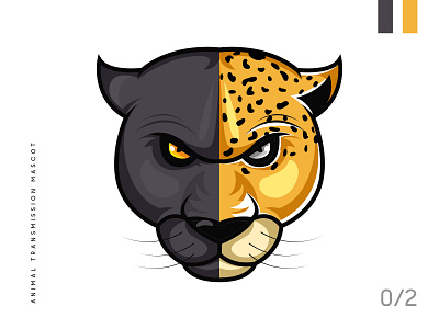 Mascot Animal Transmission animal animal transmission mascot black blackcheetah character cheetah cheetah black mascot mascot logo tiger transmission