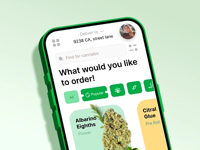 Apps UI - Legal Cannabis Medical Dispensary apps design apps ui apps ux cannabis cbd dispensary green legal legal cannabis medical shop apps shop apps ui ui uiux ux