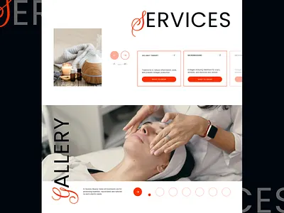 Skincare Salon Landing Page beauty salon beauty services beauty treatment bold typography branding clean design corporate website corporate website design cosmetics design fashion hair dresser hair styling minimalistic skincare spa center ui uiux web design website redesign