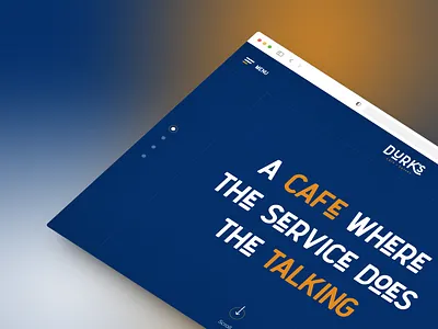 Coffee Shop Header Design coffee food header landing page restaurant web design