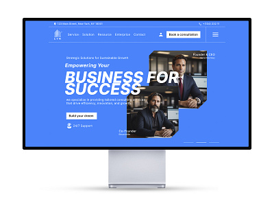 Web Design - Business Consulting blue business figma skill small business success ui uiux ux web design web ui website build website design website ui