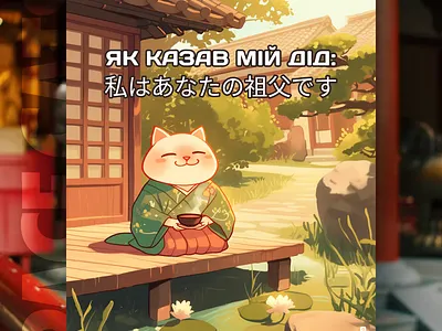 Як казав мій дід... ai branding cat daliy design illustration poster print