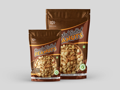 Roasted Peanuts doypack Packaging design branding doypack design graphic design graphic designer label design packaging packaging design pouch packaging product packaging