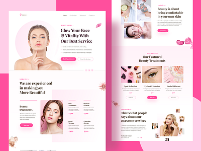 Beauty Salon Web Explorations Ui Figma online shoping apps ui