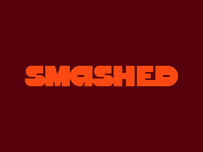 Smashed! 60s 70s 80s branding burgers hamburger logo logo design logotype new orleans restaurant brand restaurant branding retro smashed burger type design typographer typography