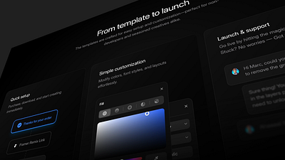 Details 👀 angle blue dark framer illustration minimal template ui user interface ux ux design web web design