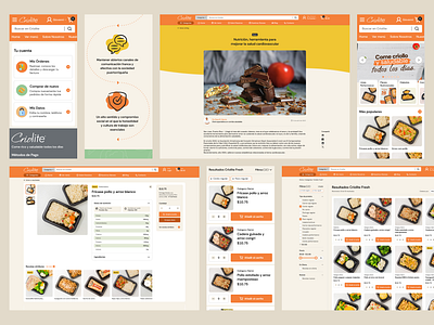 Criolite design food interface mobile responsive ui web web design