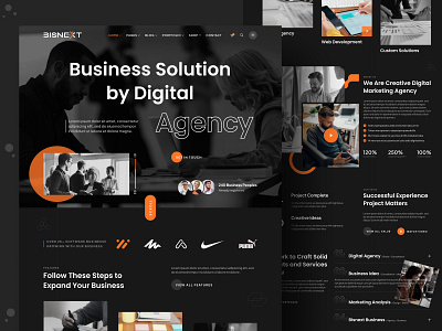 Digital Agency Website Concept agency landing web