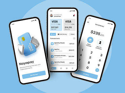 Banking app design animation finance sales ui