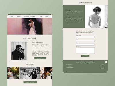 Wedding photographer website design photography ui uidesign webdesign wedding