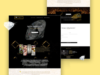 WordPress Website Design & Dev - Diamond Selling Company design dev diamond diamond selling web ui elementor elementor pro figma ui uiux ux web design web ui website build website design website development website ui wordpress