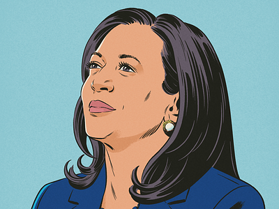 Kamala Harris drawing editorial face illustration kamala kamala harris photoshop portrait president vice president