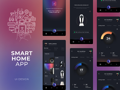 Smart Home App construction app home app home ui smart home