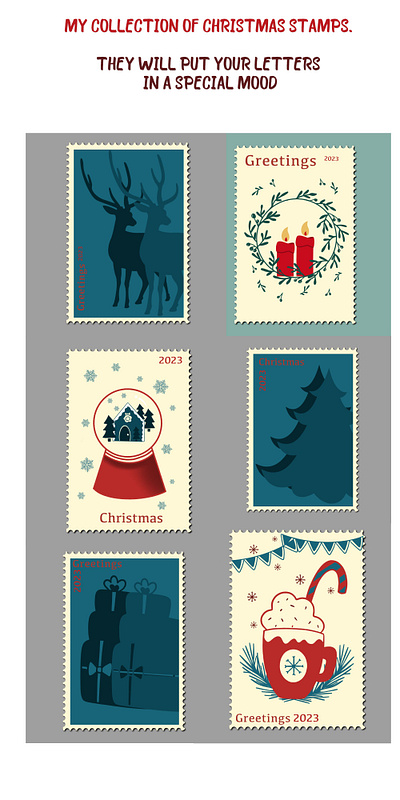 Christmas Stamps christmas stamps for envelop