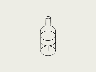 "Bottle and Glass" - minimalist line art illustration abstract art artwork bottle composition contemporary design glass graphic design icon illustration line art line drawing minimalist modern negative space print simplicity visual wine