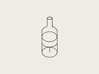 "Bottle and Glass" - minimalist line art illustration abstract art artwork bottle composition contemporary design glass graphic design icon illustration line art line drawing minimalist modern negative space print simplicity visual wine