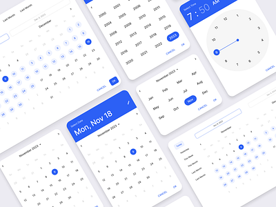 Enjooy - Calendar Widget Components calendar calendar components calendar widget clean design components design design system enjooy enjooy design enjooy design system ui uikit uiux web design widget widget components