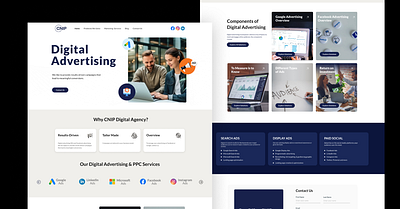 Digital advertising agency landing page branding design digital marketing figma design landing page logo mobile app photoshop sketch technology ui ui ux webdesign website