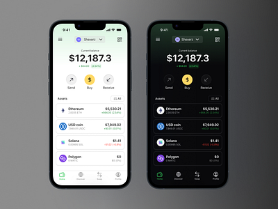 crypto wallet mobile app UI design app application crypto crypto wallet daily ui design mobile app ui ui design uiux wallet