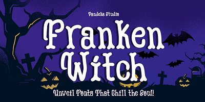 Franken Witch - Halloween Fun Font black