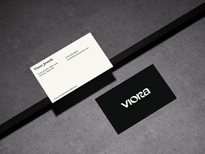 Viora Jewellery Business Card Design | Brand | Wordmark 3d animation brand identity branding campaign elegant logo font graphic design logo minimal logo typography ui wordmark