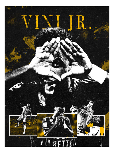 Football Poster - Vinicius Jr. football football poster futbol graphic design graphic poster poster poster ideas poster inspiration real madrid soccer soccer poster sports poster vini jr. vinicius