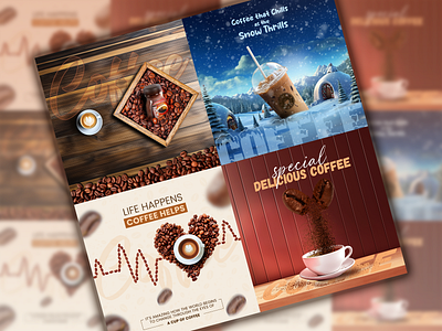 Social Media Post Design | Coffee | Sample Work advertising branding cafe cappuccino coffee coffeebreak coffeelover coffeeshop coffeetime design drinks espresso food graphic design marketing photography product design product manipulation social media banner social media post