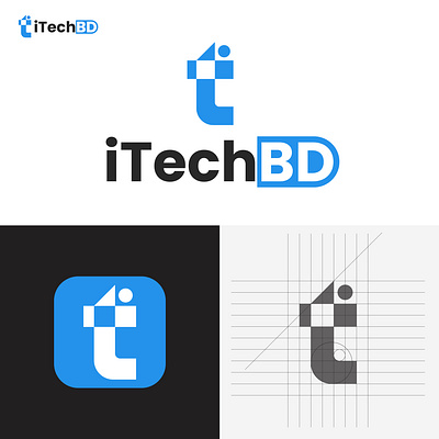 iT -Service Logo branding graphic design it logo logo motion graphics tech technology web