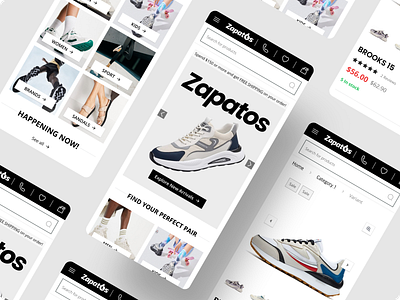 Mobile Design: E-Commerce Template app mobile autolayout design based on research e commerce e commerce design figma design free template mobile design online store responsive design template design ui uiux design web design