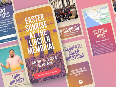 Easter Sunrise — Landing Page church landing page web design