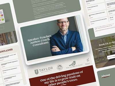 Speaker and Author - Website landing page personal site speaker website