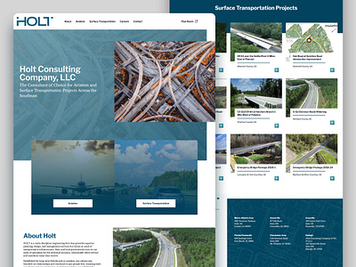 Holt Consulting — Website information architecture landing page ui web web design